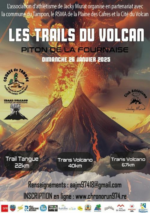 Résultats Transvolcano - 60k et foulées côte de l'ouest